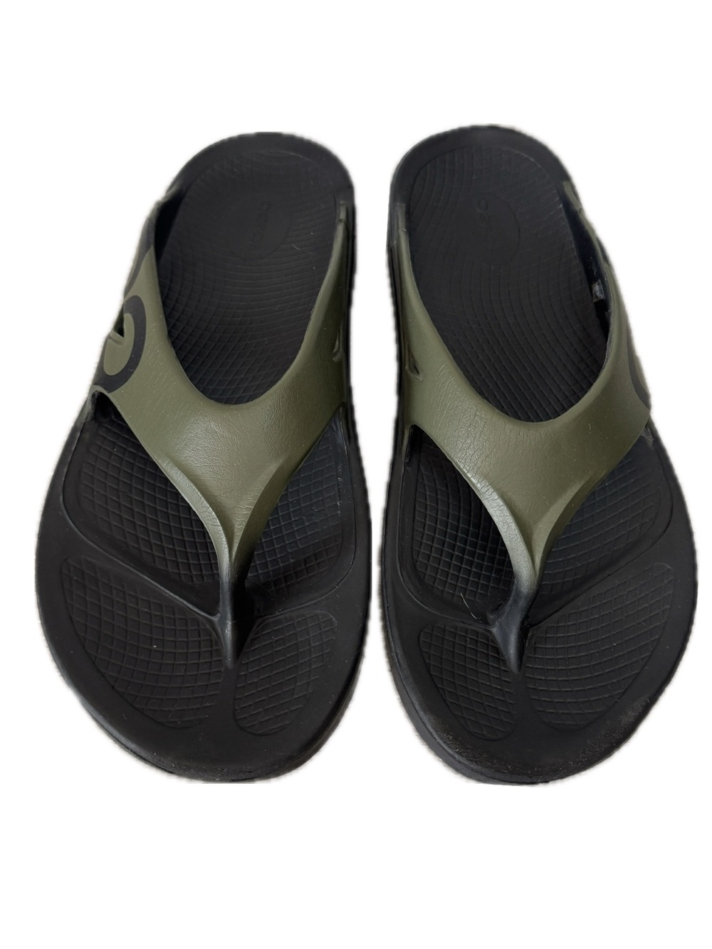 OOFOS OOriginal Sport Recovery Flip Flop Sandals Men’s Size 13 Tactical Green